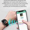 F100 1.7 inch HD Square Screen TPU Strap Smart Watch Supports Body Temperature Monitoring/Blood Oxygen Monitoring(Red)