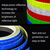 3 Rolls Bicycle Mountain Bike Motorcycle Sticker Car Contour Reflective Sticker Night Riding Reflective Sticker 1 x 800cm(Red)