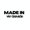 10 PCS MADE IN MY GARAGE Car Styling Stickers Decal Car Body Cool Covers, Size:17.8x5.9cm