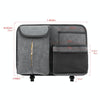 DE RAN FU Flip Fur Car Seat BackTissue Box Storage Hanging Bag With Hook(Brown)
