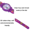 JNEW A335-21975 Children 3D Silicone Cartoon Butterfly Waterproof Quartz Watch(White)