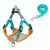 Reflective Dog Harness Vest, Cyan, XL - Anti-Escape