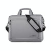 OUMANTU 030 Portable 15 inch Laptop Bag Leather Handbag Business Briefcase(Light Grey)