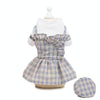 Grey XS Dog/Cat Summer Dress - Breathable Cotton