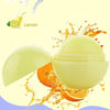 3 PCS Natural Plant Organic Sphere Ball Lipstick Embellish Lip Balm(Orange)