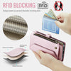 For Samsung Galaxy S25 Ultra 5G CaseMe C36 Card Slots Zipper Wallet RFID Anti-theft Leather Phone Case(Pink)