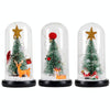 Christmas Cedar Window Display Glass Cover LED Light Ornaments(Star Deer)