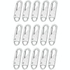 15pcs Universal Detachable Zip Slider Replacement Head Accessory, Color: Silver