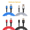 ENKAY ENK-CB203 Cloth Weaving Thread USB to 8 Pin Data Transfer Charging Cable(Blue)