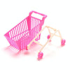 3 PCS Plastic Doll Simulation Trolley Shopping Cart Toy Children Birthday Gift(White)