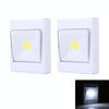 2 PCS Mini White Light COB LED Wall Light , Switch Night Light Lamp Closet Light
