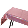 Birthday Party Foil Laser Tablecloth Wedding Decoration Supplies(1x2.7M Rose Gold)
