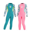 DIVE & SAIL M150556K Shell Pattern Children Diving Suit One-piece Swimsuit Snorkeling Surfing Anti-jellyfish Clothing, Size:M(Pink)