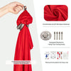 Kids Elastic Hammock Indoor Outdoor Swing, Size: 1x2.8m (Red)