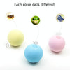 Catnip Vocal Ball Toy, Wool, Pink/Blue/Yellow, Batteries Included