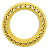 8.5 inch Electric Scooter Wear-resistant Shock-absorbing Decorative Pattern Tire Honeycomb Solid Tire, Suitable for Xiaomi Mijia M365(Yellow)