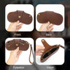 Portable Anti-Scratch And Wear-Resistant PU Leather Eyeglasses Bag Sunglasses Storage Case, Style: Neck Strap+Handle Model Brown