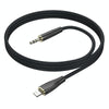 Borofone BL23 3.5mm to 8 Pin Refinado AUX Audio Cable, Length:1m(Black)