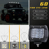 4 inch Four Rows 15W 2000LM 6000K Car Truck Off-road Vehicle LED Work Lights Spotlight