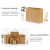 10 PCS Elegant Kraft Paper Bag With Handles for Wedding/Birthday Party/Jewelry/Clothes, Size:22x27x11cm (White)