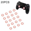 20 PCS Luminous Silicone Protective Cover for PS4 / PS3 / PS2 / XBOX360 / XBOXONE / WIIU Gamepad Joystick(Red)
