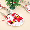 Christmas Table Decoration Christmas Small Clothes Pants Cutlery Cover(Cloth Button)