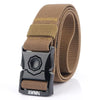AWMN Outdoor Men Versatile Buckle Elastic Belt, Length: 120cm(Dark khaki)