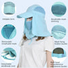outfly 360 Degree Anti-Ultraviolet Hat Quick Drying Sun Cap, Size: Adjustable(Adult Light Gray)