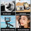4K HD Optical Zoom Digital Camera 60MP Dual Screen Selfie Camera, No Memory(Silver)
