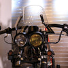Motorcycle Retro Headlight CG125 Metal Universal Headlight Retro Dual Lamp(Black)