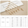 9008-320 Modern Simple Cabinet Door Handle Drawer Wardrobe Zinc Alloy Handle(Gold)