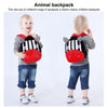 Kids 3D Animal Velvet Backpacks Children Cartoon Kindergarten Toys Gifts School Bags(Zebra)