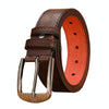 Dandali Men Microfiber Bottom Pin Buckle Belt Casual Jeans Waistband, Length: 110cm(Coffee)