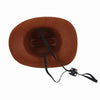 Adjustable Pet Cowboy Hat, Wine Red, S (Dog/Cat Costume)