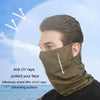 Summer Motorcycle Riding Mask Windproof Hanging Ears Silk Sunscreen Face Towel Sports UV Scarf, Size: Average(Navy)