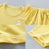 Boys Ice Silk Summer T-Shirt and Shorts Set Clothing Sets, Size: 110cm(Lake Green)