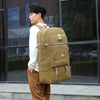 LIJIEBAO Outdoor Shoulder Bag Canvas Durable Travel Backpack Men Retro Casual Computer Bag(Dark Grey)