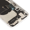 iPhone XR Silver Back Cover Assembly with Side Keys & Wireless Charging