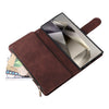 For Samsung Galaxy S25 Ultra 5G Multifunctional Frosted Zipper Wallet Leather Phone Case(Coffee)