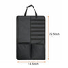 2pcs / Set Car Front Seat Back Storage Bag Car Hanging Organiser(Black)