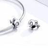 S925 Sterling Silver Simple Cute Fish Bead DIY Bracelet Necklace Accessories