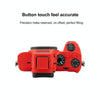 PULUZ Soft Silicone Protective Case for Sony ILCE-7MII / 7SMII / 7RMII(Red)