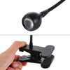 3W 360 Degree Rotation USB Metal Flexible Neck Warm White Light LED Light with Switch & Clip(Black)