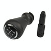 For Citroen C4 / Peugeot 307 Car Gear Lever Knob Leather Gear Shift Knob, with Converter(Black)