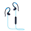 008 In-Ear Ear Hook Wire Control Sport Wireless Bluetooth Earphones with Mic, Support Handfree Call, For iPad, iPhone, Galaxy, Huawei, Xiaomi, LG, HTC and Other Smart Phones(Blue)