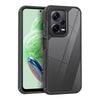 For Redmi Note 12 5G Global Acrylic+TPU Transparent Shockproof Phone Case(Black)