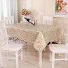PEVA Oil&Water Resistant Coffee Table Tablecloth, Size: 137x183cm(Bronzing)
