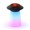HX126 Sound Pickup RGB Light Volcano Humidifier Simulated Flame Aromatherapy Machine, Color: Black