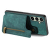 For Samsung Galaxy A36 Retro Leather Zipper Wallet Back Phone Case(Green)
