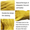 1 Pair JJ-5002 Outdoor Riding Gardening Genuine Leather Safety Gloves, Size: M